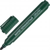 Маркер перманентный Attache Economy, полулаковый, пулевидный наконечник 2-3 мм, зеленый