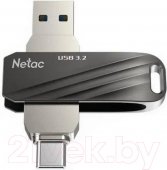 Флэш-накопитель 32GB USB 3.2 + TypeC Netac US11