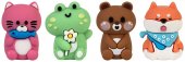 Точилка LOREX KIDS CUTE PETS ассорти, корпус силикон, 1 отверстие, в дисплее