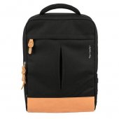 Рюкзак для старшеклассников Tiger Family "Cube Джет", 17 литров, 43х30х14 см, черно-оранжевый