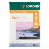 Фотобумага Lomond, А4, матовая, 170 г/м², 25 листов