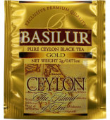 Чай черный "Basilur" Ceylon the island of tea 100пак3*2г*12 черн.байх,цейл.неаром Золотой