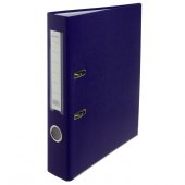 Папка-регистратор LAMARK601 PP 50мм фиолетовый, метал.окантовка/карман, собранный