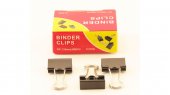 Зажимы для бумаг 19мм черные, 12 шт Binder clips
