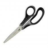 Ножницы Attache "Graphite", 195 мм, прорезиненные ручки, черные с серым