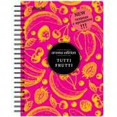 Бизнес-тетрадь Attache Selection "Тутти Фрутти" А5., 100 л., клетка, на спирали, ароматизированная
