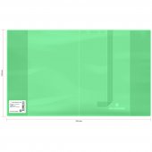 Обложка для дневников и тетрадей Greenwich Line, 210×350 мм, ПВХ, 180 мкм, неон зеленый