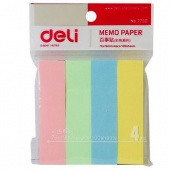 Закладки-флажки самоклеящиеся, бумажные, 19 × 76 мм, 4 × 100 шт., пастель