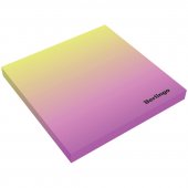 Самоклеящийся блок Berlingo "Ultra Sticky.Radiance",75*75мм,50л, желтый/розовый градиент