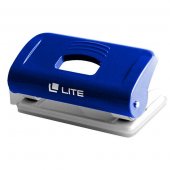 Дырокол LITE на 10 листов, пластиковый, синий