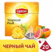 Чай черный LIPTON «Tropical Fruit», 20 пирамидок