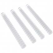 Пружины пластиковые для переплета, 6 мм, комплект 100 шт., белые
