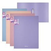 Папка на 2 кольцах пластиковая ErichKrause Soft Manga, 24мм, A4, ассорти