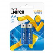 Батарея щелочная Mirex LR03/AAA 1.5V 2шт (2/40/1000), ecopack