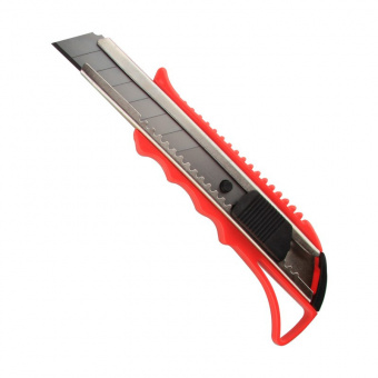 Нож канцелярский Attache, 18 мм, с фиксатором, ассорти