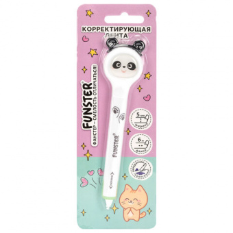 Корректирующая лента  5мм*6м FUNSTER, корпус ассорти, блистер