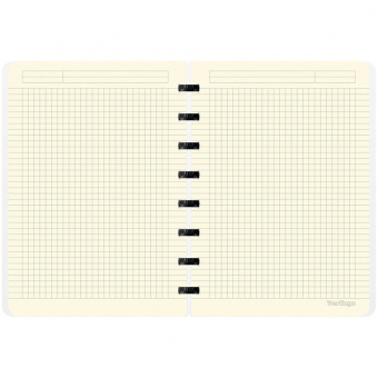 Бизнес-тетрадь А5+, 80л., Berlingo "Radiance", клетка, на кольцах, с возм. замены блока, 80г/м2, пластик. обложка 700мкм, линейка-закладка, желт./роз.