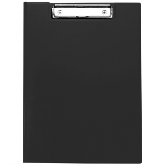 Папка-планшет OfficeSpace с верхним прижимом, А4, пластик, черная