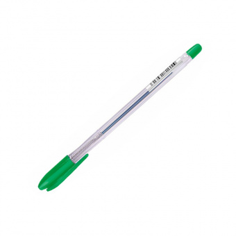 Ручка шариковая масляная СТАММ «Vega»,1 мм, стержень зеленый