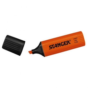 Текстовыделитель Stanger, скошенный наконечник 1-5 мм, оранжевый