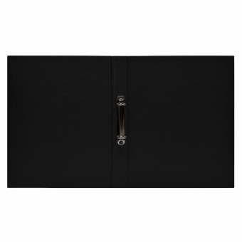 Папка-регистратор на 2 кольца «Century» А4 с покрытием из ПВХ/ПВХ, 35 мм, черная