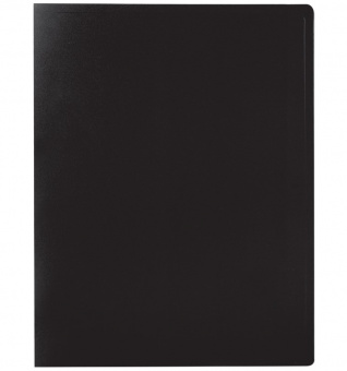 Папка 40 вкладышей STAFF, черная, 0,5 мм