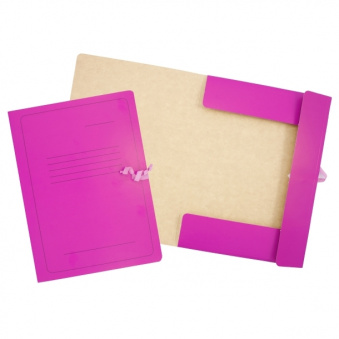 Папка для бумаг архивная, картон, 2 х/б завязки, фиолетовая