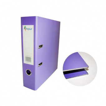 Папка-регистратор Forpus, А4, с покрытием из ПВХ/ЭКО, 70 мм, фиолетовая