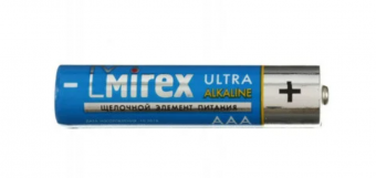 Батарея щелочная Mirex LR03/AAA 1.5V 4шт (4/40/1000), пленка