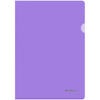 Папка-уголок Berlingo "Starlight", А4, 180 мкм, прозрачная, фиолетовая