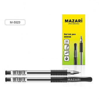 Ручка гелевая Mazari «Denise», 0,5 мм, стержень черный