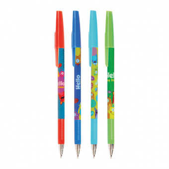 Ручка шариковая BG "Cats&Pens" синяя, 0,7мм, цвет корпуса ассорти