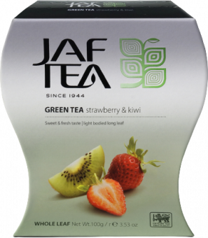 Чай зеленый "JAF" Клубника и Киви, 100г*10,  байх. цейл. аром
