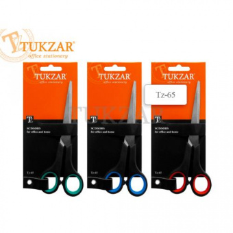 НожницыTukzar, 170 мм, резиновые вставки, черные
