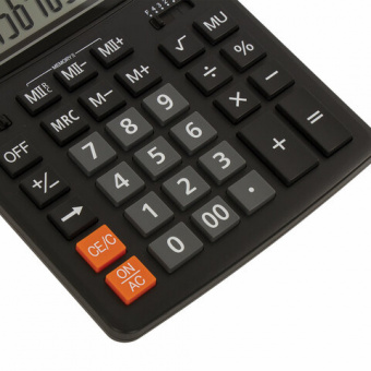 Калькулятор 14р BRAUBERG EXTRA-14-BK (206x155 мм), настольный , двойное питание, ЧЕРНЫЙ