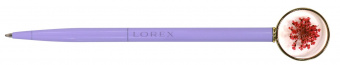Ручка шариковая LOREX Slim Chic HIPPIE синяя 0,7 мм металл ассорти