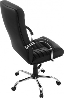 Кресло офисное «Орион», натуральная кожа, черное