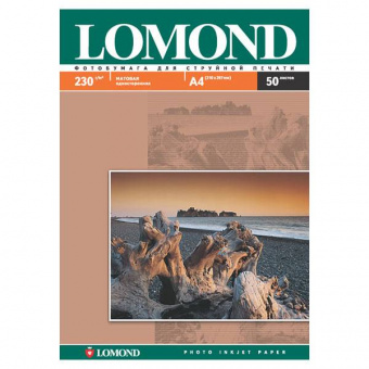 Фотобумага Lomond, А4, матовая, 230 г/м², 50 листов