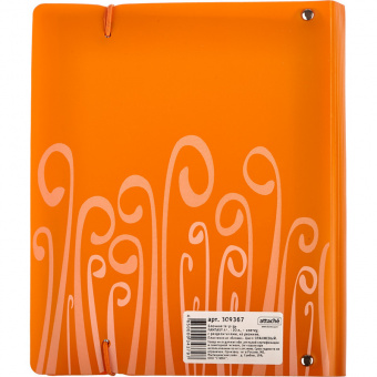 Бизнес-тетрадь Attache "Fantasy" А5, 120 л., клетка, на спирали, оранжевая
