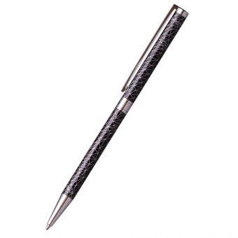 Ручка подарочная в футляре Manzoni «Rieti», шариковая автоматическая 0,7 мм, стержень синий