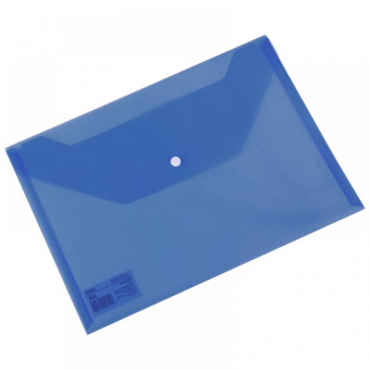 Папка-конверт 120мкм прозр. синий