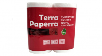 Туалетная бумага TERRA PAPERRA трехслойная (упак. по 4 рул)