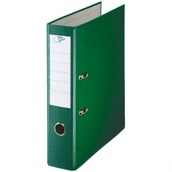Папка-регистратор OfficeSpace, А4, с покрытием из ПВХ, 70 мм, зеленая