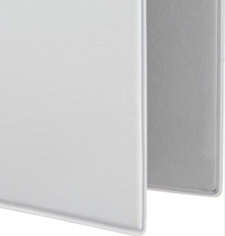 Папка на 2-х кольцах с карманоми на корешке и лицевой части, белая Attache ПАНОРАМА двухстронняя ПВХ обтяжка, корешок 35мм, кольца D25мм
