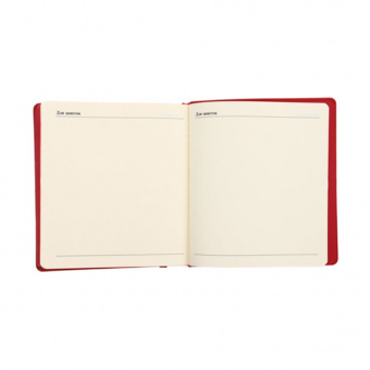 Ежедневник недатированный Канц-Эксмо «In Colour», 147×162 мм, 136 листов, искусственная кожа, красный