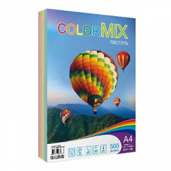 Бумага для офисной техники цветная, ф. А4мм, Color Mix (Пастель) 80гр/м2 500л. 