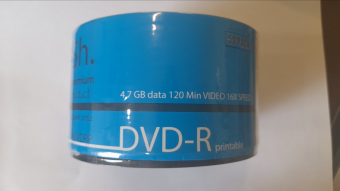 Диск DVD-R Sh. SHDVDRP PRINTABLE 4.7GB 50шт в пленке