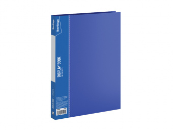 Папка с 30 файлами, Berlingo "Standard", 17мм, 600мкм, синяя