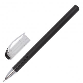 Ручка гелевая STAFF "College", ЧЕРНАЯ, корпус черный, игольчатый узел 0,6 мм, линия письма 0,3 мм