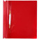 Папка с пластиковым скоросшивателем, А4, красная глянцевая